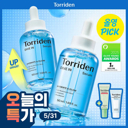 「31.05一日优惠」Torriden精华50+50ml 🆓20ml积雪草精华+20ml防晒