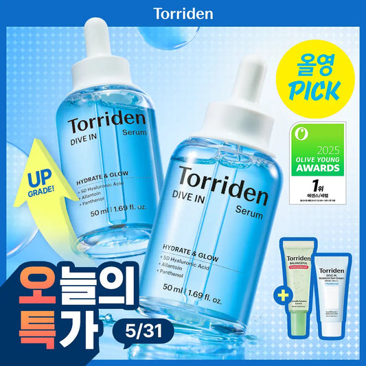 「31.05一日优惠」Torriden精华50+50ml 🆓20ml积雪草精华+20ml防晒