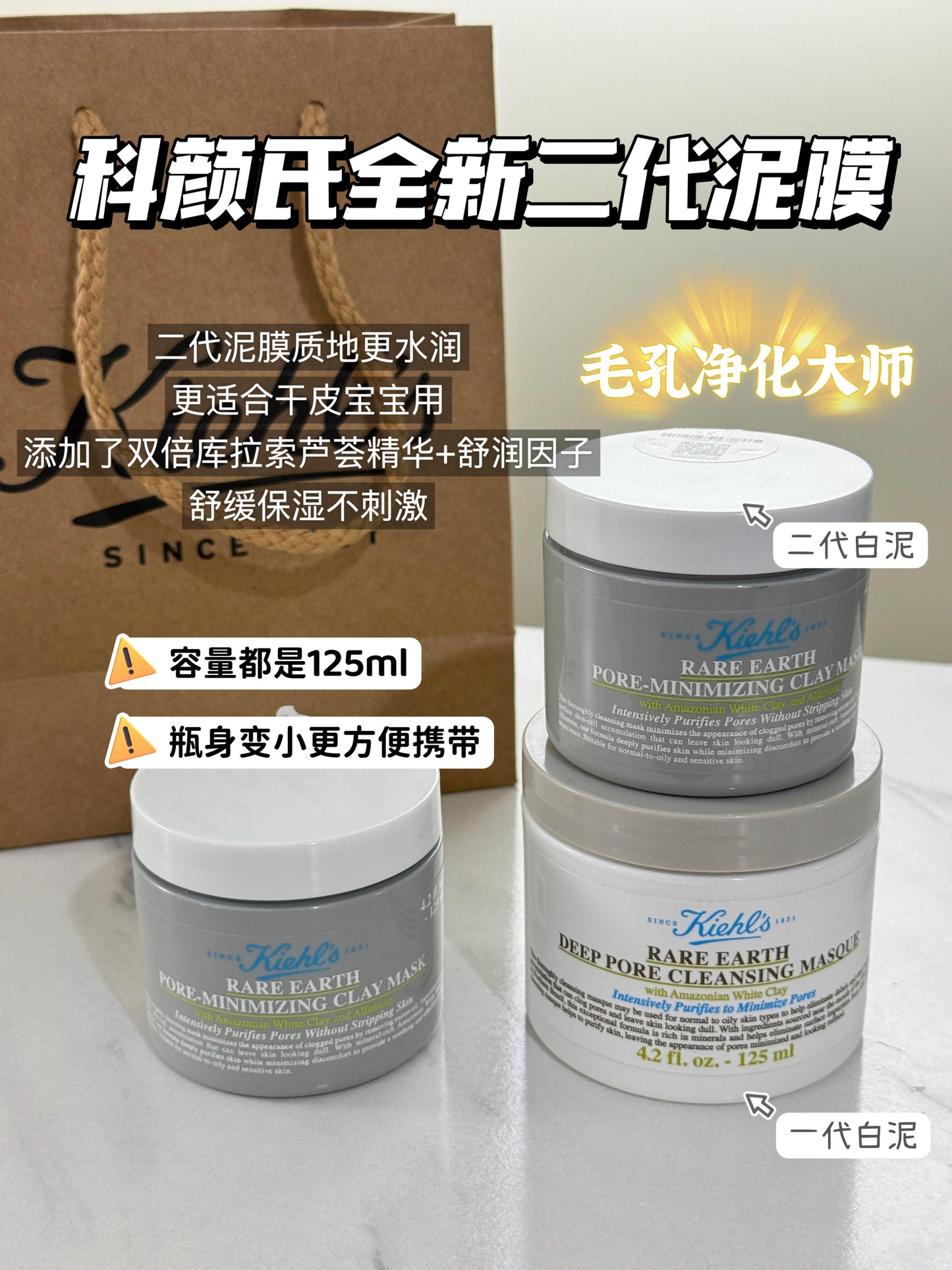 Kiehl’s 白泥清洁面膜 125ml